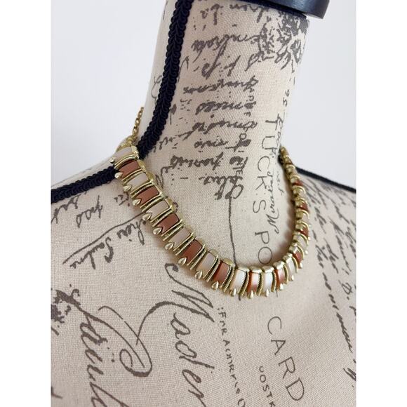B31 CORO Thermoset Necklace Signed Vintage Statement Retro Rare feminine - Picture 3 of 11
